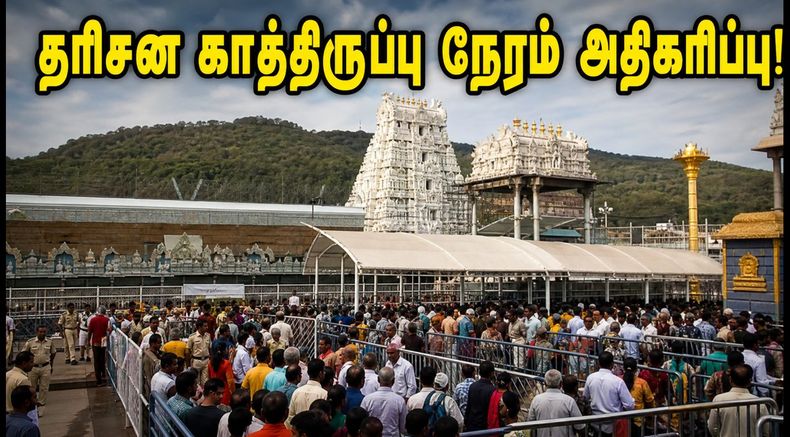 திருப்பதி தரிசன நிலவரம்: 31 கம்பார்ட்மெண்டுகள் நிரம்பி வழிவதால் பக்தர்கள் கடும் அவதி - இன்றைய முக்கிய அப்டேட்!