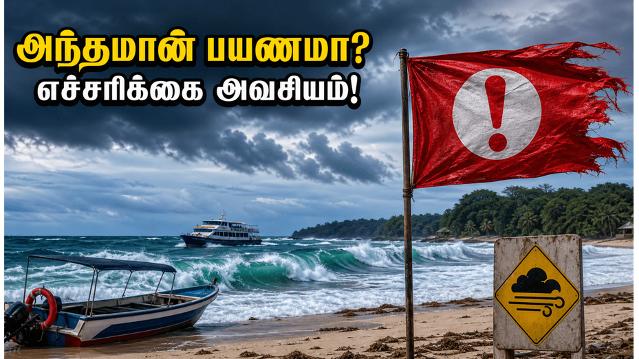 அந்தமான் சுற்றுலா செல்கிறீர்களா? இந்த வாரம் வானிலை எச்சரிக்கை - படகு பயணம் ரத்தாக வாய்ப்பு!