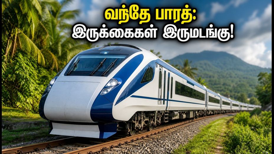பெங்களூரு - எர்ணாகுளம் வந்தே பாரத்: பயணிகளுக்கு சூப்பர் செய்தி! இருக்கைகள் இருமடங்காக உயர்வு
