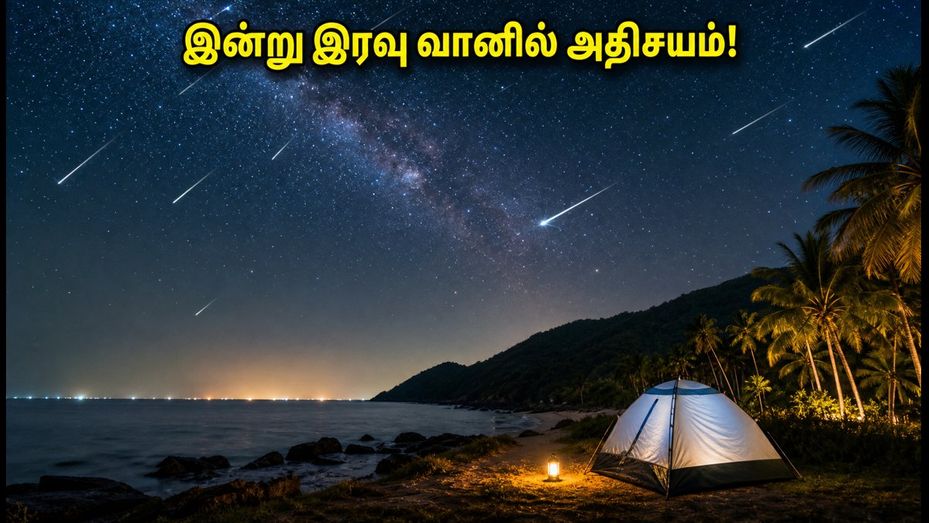 இன்று இரவு வானில் அதிசயம்! பெர்சீட்ஸ் விண்கல் மழையை தமிழகத்தில் எங்கு பார்க்கலாம்?
