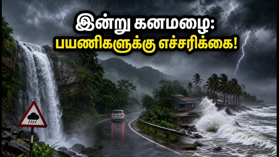 இன்று கனமழை எச்சரிக்கை! சுற்றுலாத் தலங்களுக்குச் செல்பவர்கள் கவனத்திற்கு - பாதுகாப்பான பயணத்திற்கு இதோ சில டிப்ஸ்!