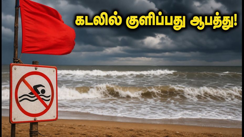 ECR கடற்கரைக்குச் செல்கிறீர்களா? இன்று கடலில் குளிப்பது ஆபத்து.. வானிலை மையம் விடுத்துள்ள எச்சரிக்கை இதோ!