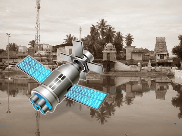 சேட்டிலைட் கேமராவில் பதிவாகிய திருநள்ளாறு