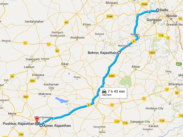 டெல்லி - அஜ்மீர் - புஷ்கர் - ஜெய்ப்பூர் - டெல்லி