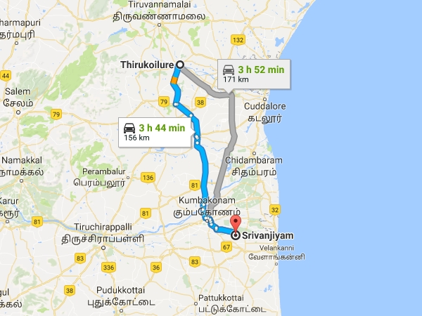 திருவாஞ்சியம் செல்லும் வழி திருவாஞ்சியம் செல்லும் வழி