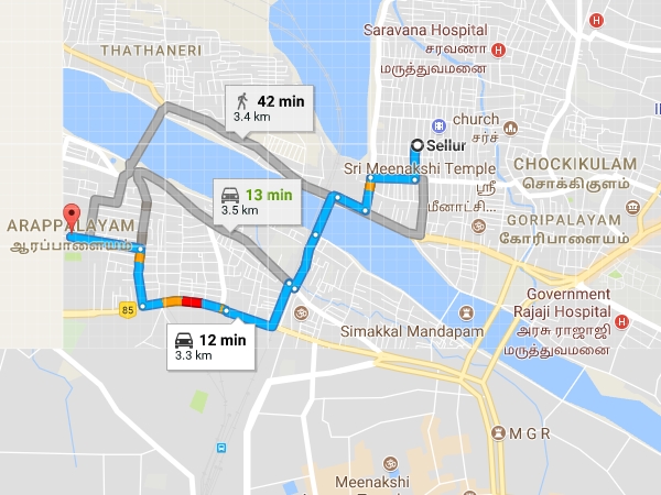 ஆலயத்திற்கு எப்படி செல்லலாம்: 