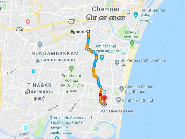  எழும்பூர் - கபாலீசுவரர் கோவில், சென்னை