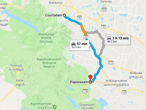 மதுரை - குற்றாலம் - பாபநாசம் மதுரை - குற்றாலம் - பாபநாசம்