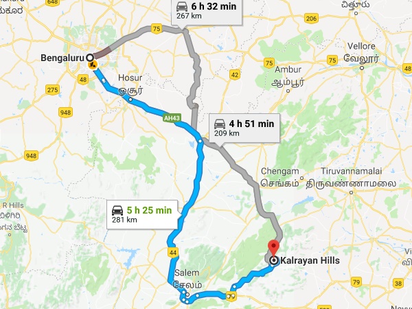  பெங்களூர் - கல்ராயன் மலை