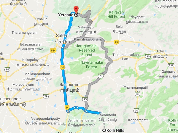 ஏற்காடு - கொல்லிமலை ஏற்காடு - கொல்லிமலை