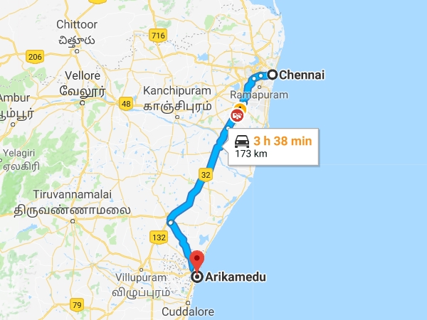 சென்னை - அரிக்கமேடு சென்னை - அரிக்கமேடு
