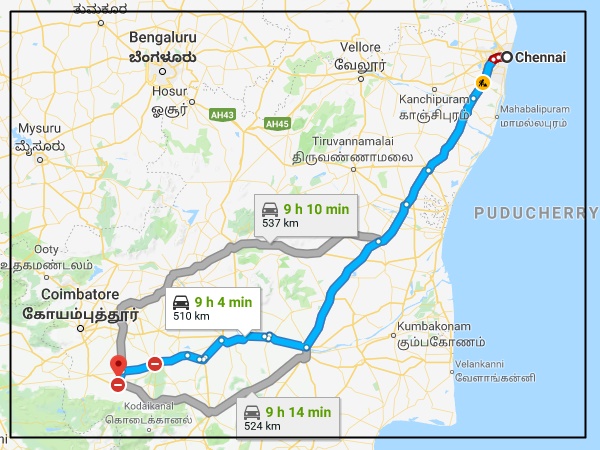 சென்னை- உடுமலை