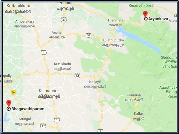 பகவதிபுரம் - ஆரியங்காவு பகவதிபுரம் - ஆரியங்காவு