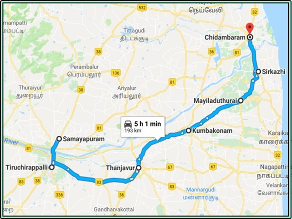 சமயபுரம் - சிதம்பரம் சமயபுரம் - சிதம்பரம்