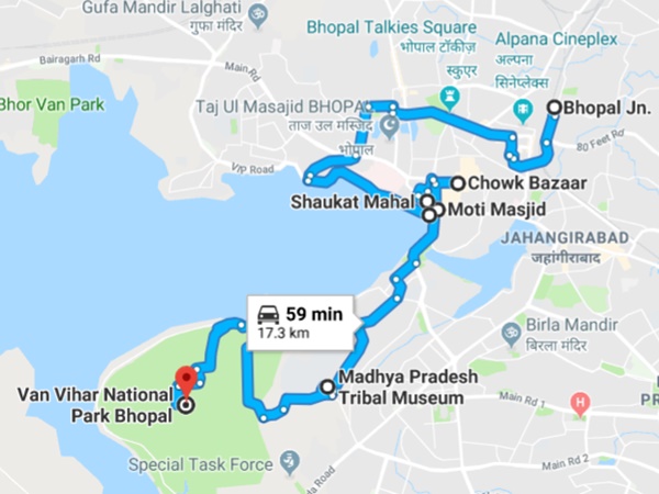 எப்படி செல்வது | பயண தொலைவு மற்றும் நேரம்