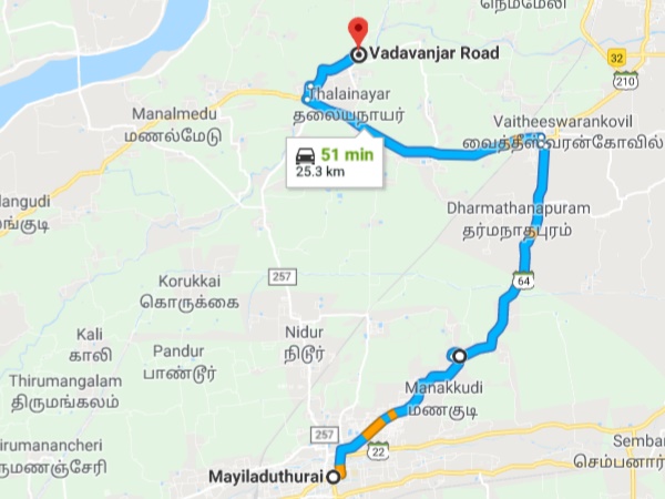 வைத்தீஸ்வரன் கோவில் வழி வைத்தீஸ்வரன் கோவில் வழி