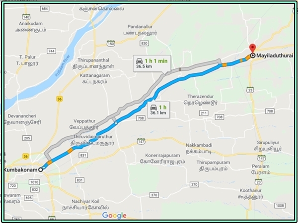 கும்பகோணம் - மயிலாடுதுறை கும்பகோணம் - மயிலாடுதுறை