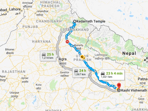  கேதார்நாத் கோயில் - காசி விஸ்வநாதர் கோயில்