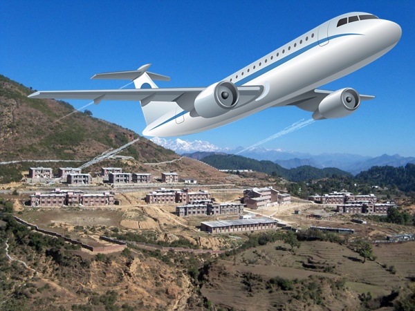 விமானம் மூலமாக 