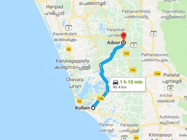 பேருந்து அல்லது வண்டிகள் மூலம் பயணிக்க