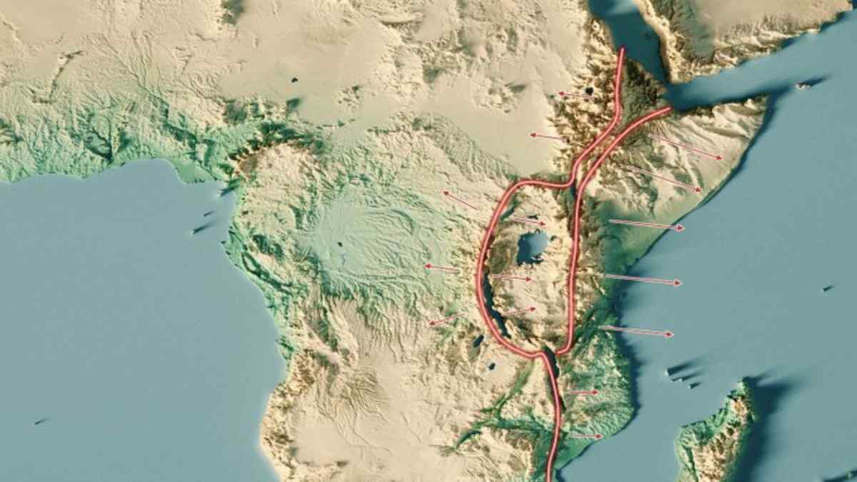 Africa is splitting into two, Africa