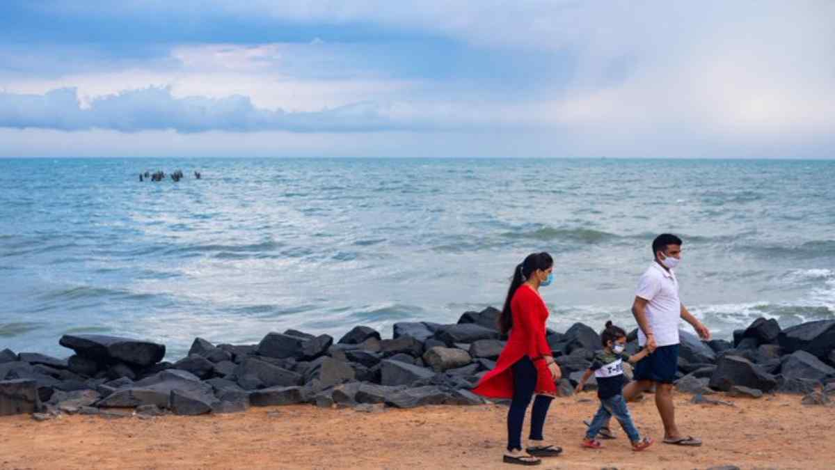 puducherry - beach puducherry - beach