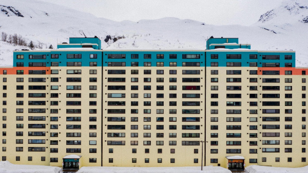 all the people of whittier in Alaska lives in only one building all the people of whittier in Alaska lives in only one building