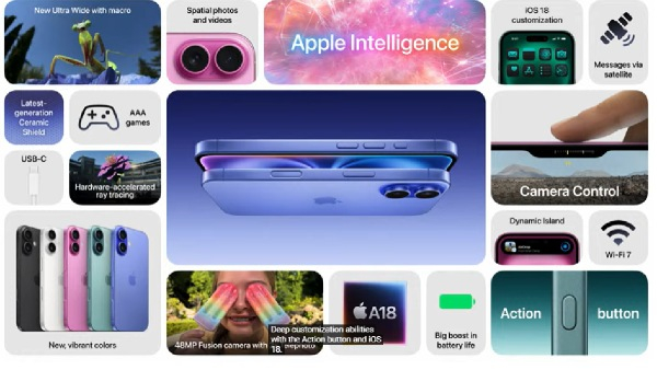 iphone 16 features and specifications