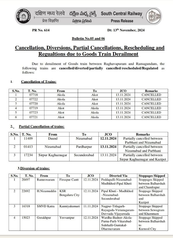 Southern Railway announcement Southern Railway announcement
