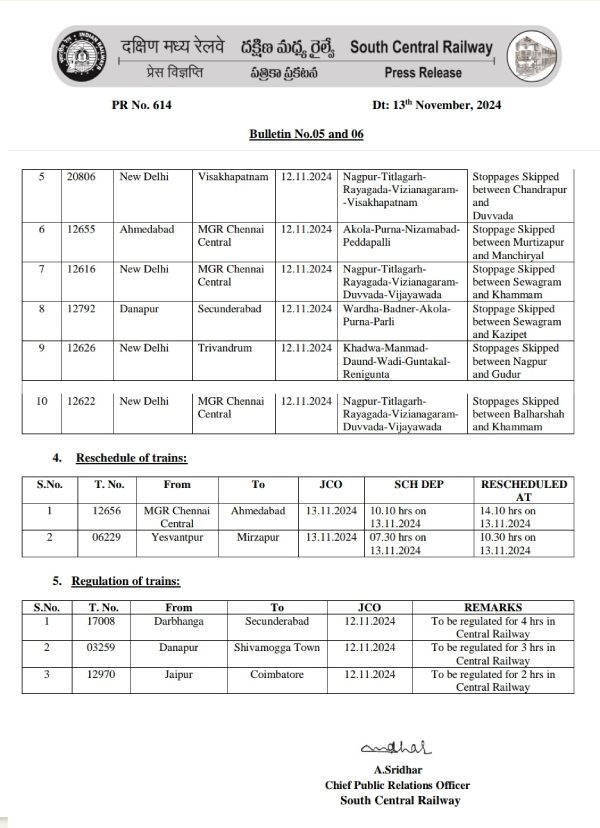 Southern Railway announcement Southern Railway announcement