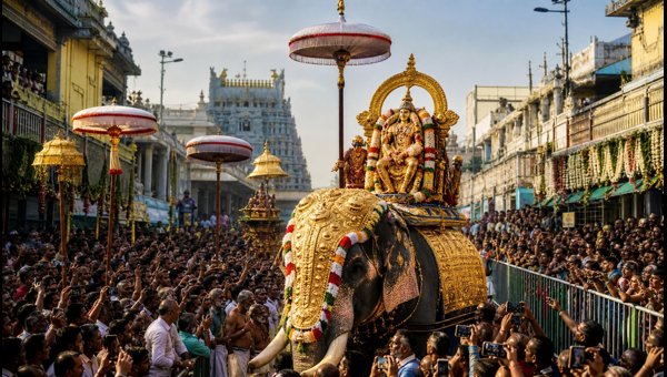 Tirupati Bagh Savari Utsavam 2026: Why Lord Venkateswara Procession Moves Anti-Clockwise Today Tirupati Bagh Savari Utsavam 2026: Why Lord Venkateswara Procession Moves Anti-Clockwise Today