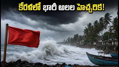కేరళలో భారీ అలల హెచ్చరిక: పర్యాటకులు, మత్స్యకారులు అప్రమత్తం.. మీ ట్రిప్ ప్లాన్ మార్చుకోండి!