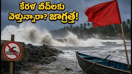 కేరళ తీరంలో రాకాసి అలల హెచ్చరిక: బీచ్‌లకు వెళ్తున్నారా? ఈ జాగ్రత్తలు తప్పనిసరి!