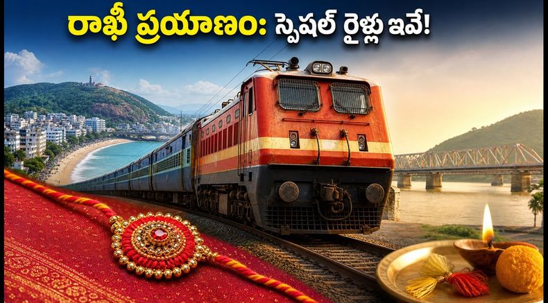 రాఖీ పండగ వేళ విశాఖ-విజయవాడ ప్రయాణం చేస్తున్నారా? రద్దీని తట్టుకోవడానికి ఈ స్పెషల్ రైళ్లు, టిప్స్ మీకోసం!