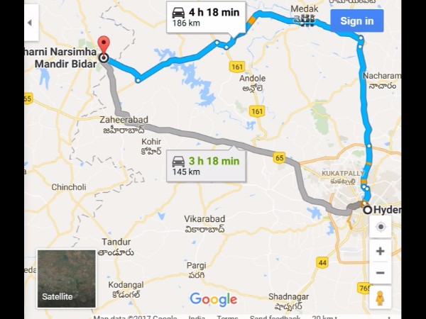 మెదక్, నాచారం మార్గం