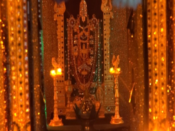 ఆలయ గర్భగుడి లోని ఒక దైవీకమైన పిల్లి