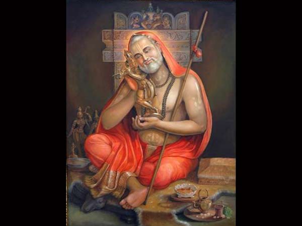 18.రాఘవేంద్రస్వామి రాతి విగ్రహం