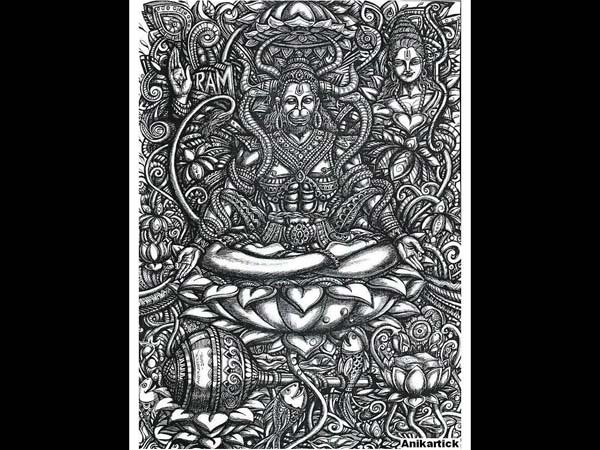 5.శివలింగం పై భాగాన్ని