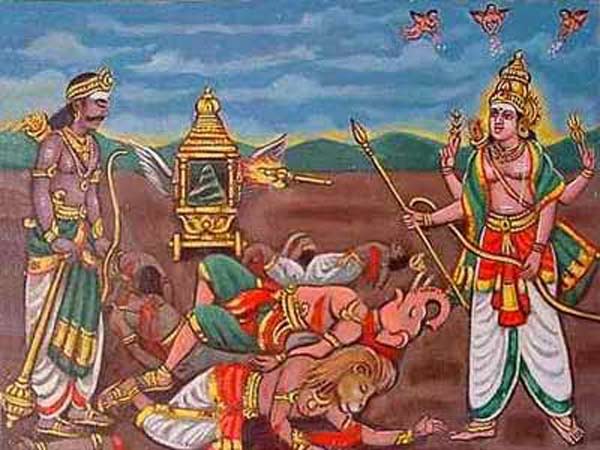 కుమారస్వామి వధిస్తాడు