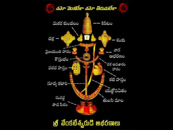 వేంకటేశ్వరుడి బంగారు ఆభరణాలు